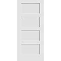 Trimlite 26" x 80" Primed 4-Panel Equal Panel Interior Shaker Slab Door 2268pri8444